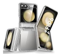 i-Blason Coque pour Samsung Galaxy Z Flip 6 [Protecteur d’Ecran Intégré] [Protection Charnière] [Charge sans Fil Compatible] [Cosmo] Protection Intégrale Ultra-Fine pour Samsung Z Flip 6, Transparent