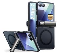 Coque pour Galaxy Z Flip 7 Série Cosmo Compatible MagSafe avec Béquille I-Blason Noir