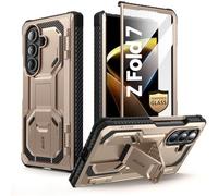 i-Blason Coque pour Samsung Galaxy Z Fold 7 avec Support Repliable [Protecteur d'Ecran Verre Trempé] [Protection Charnières] (Armorbox) Protection Intégrale Résistante Coque pour Z Fold 7, Desert