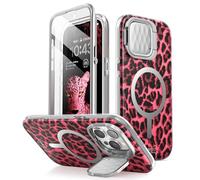 i-Blason CosMag Series Coque pour iPhone 15 Pro Max 6,7" (Version 2023), Coque de Protection Fine et complète Compatible avec MagSafe avec Protecteur d'écran intégré (guépard)