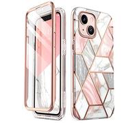i-Blason Cosmo Coque de Protection à Paillettes pour iPhone 13 Mini (5,4'') avec Film de Protection d'écran 2021 (marbre)