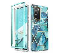 i-Blason Cosmo Series Coque conçue pour Galaxy Note 20 5G 6,7" (Version 2020), Design marbre Pare-Chocs sans Protecteur d'écran intégré (océan)