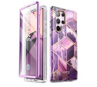 i-Blason Cosmo Series Coque pour Samsung Galaxy S23 Ultra 5g (Version 2023), Coque de Protection Fine et intégrale avec Protecteur d'écran intégré (améthyste)