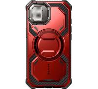 I-Blason, Étui de protection intégrale pour iPhone 16e Résistant aux chocs Compatible MagSafe, Rouge