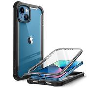 i-Blason Série Ares pour iPhone 13 Mini 5G 5,4" (Version 2021), Coque Antichoc Transparente Robuste avec Protecteur d'écran intégré (Noir)