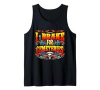 I Brake for Cemeteries Halloween Ghost Stories Supernatural Débardeur