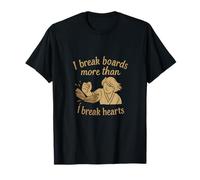 I Break Boards More Than Hearts Design rétro Art martial T-Shirt