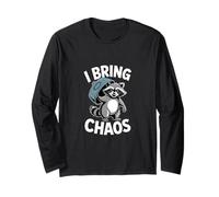 I Bring Chaos Raccoon Humour Humour Malice Manche Longue