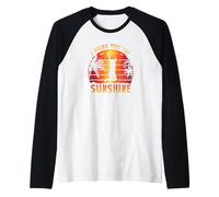 I bring you the sunshine Vintage Surfing Beach Sun Palmier Manche Raglan