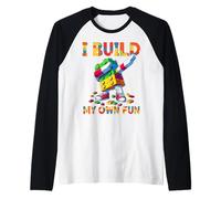 I Build My Own Fun Master Builder Dabbing Toy Funny Manche Raglan