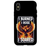 I Burned I Rose I Soared Phoenix Rising Ashes Fire Bird Cool Coque pour iPhone X/XS