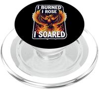 I Burned I Rose I Soared Phoenix Rising Ashes Fire Bird Cool PopSockets PopGrip pour MagSafe
