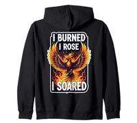 I Burned I Rose I Soared Phoenix Rising Ashes Fire Bird Cool Sweat à Capuche