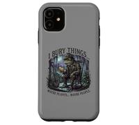I Bury Things Frog Gardener Dark Humor Shovel Coque pour iPhone 11
