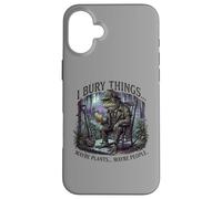 I Bury Things Frog Gardener Dark Humor Shovel Coque pour iPhone 16 Plus