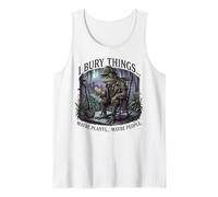 I Bury Things Frog Gardener Dark Humor Shovel Débardeur