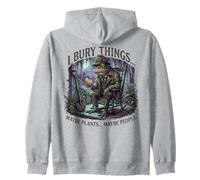 I Bury Things Frog Gardener Dark Humor Shovel Sweat à Capuche