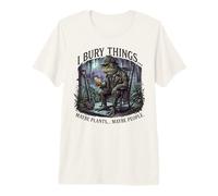 I Bury Things Frog Gardener Dark Humor Shovel T-Shirt Haut de Gamme