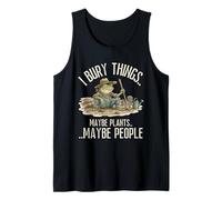 I Bury Things Maybe Plants Maybe People Funny Frog Meme Débardeur