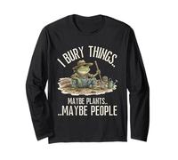 I Bury Things Maybe Plants Maybe People Funny Frog Meme Manche Longue