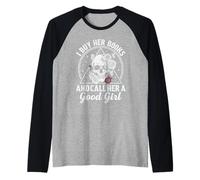 I Buy Her Books & Call Her Good Girl | Petit ami Amateur de Livres Manche Raglan