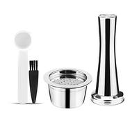 i Cafilas Capsule de café réutilisable en acier inoxydable pour café Caffitaly Tchibo Cafissimo ALDI Expressi Capsule de café (Capsule+Tamper)