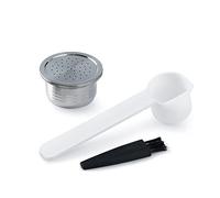 i Cafilas Espresso Capsule Café Compatibles Se-gafredo,Sega fredo Capsule rechargeable, réutilisable Filtre en acier inoxydable, Coffee Capsule + Cuillère + Brosse