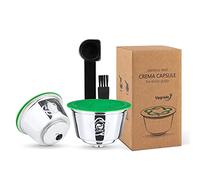 i Cafilas Lot de 2 capsules rechargeables réutilisables Dolce Gusto, capsules pour goût sucré, réutilisables, capsule avec filtre en acier inoxydable compatibles Dolce Gusto