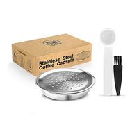 i Cafilas Refillable Coffee Capsule, Stainless Steel Refillable Coffee Cap sule, Compatible with Philips Sen seo, Reusable Refill Capsules for Philips Sen seo Machinery (Coffee capsule)