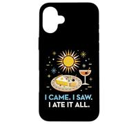 I Came I Saw I Ate It All Inclusive Resort Foodie Coque pour iPhone 16 Plus