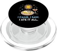 I Came I Saw I Ate It All Inclusive Resort Foodie PopSockets PopGrip pour MagSafe
