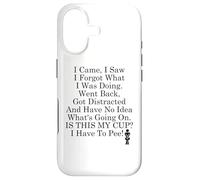 I Came I Saw I Forgot What I Was Doing I Came I Saw I Forgot Coque pour iPhone 17