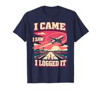 I Came I Saw I Logged It | Journal de repérage d'avion T-Shirt