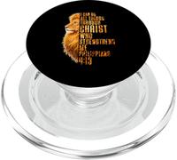 I Can Do All Things Christ Sauveur Lion Religieux chrétien PopSockets PopGrip pour MagSafe