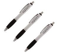 I Can Do All Things Through Christ Lot de 3 stylos à encre gravée, verset de la Bible avec grip en caoutchouc confortable Fournitures de bureau pour femme