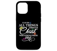 I Can Do All Things Through Christ - Philippians 4:13 Bible Coque pour iPhone 12/12 Pro