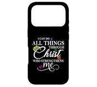 I Can Do All Things Through Christ - Philippians 4:13 Bible Coque pour iPhone 17 Pro