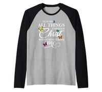 I Can Do All Things Through Christ - Philippians 4:13 Bible Manche Raglan