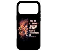 I Can Do All Things Through Christ - Philippians 4:13 Lion Coque pour iPhone 17 Pro Max