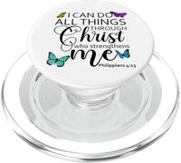I Can Do All Things Through Christ Sign Philippians 4 13 God PopSockets PopGrip pour MagSafe