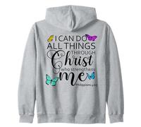I Can Do All Things Through Christ Sign Philippians 4 13 God Sweat à Capuche
