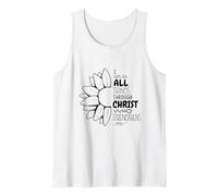I Can Do All Things Through Christ Sunflower Débardeur