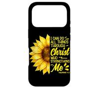 I Can Do All Things Through Christ Tournesol Verse de la Bible Coque pour iPhone 17 Pro