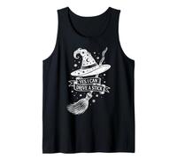 I Can Drive A Stick Yes Witch Hat Broom Halloween Spooky Débardeur