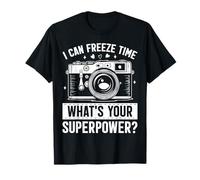 I Can Freeze Time Whats Your Superpower Photographie amusante T-Shirt