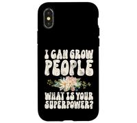 I Can Grow People What's Your Superpower Baby Shower Coque pour iPhone X/XS