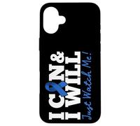 I Can & I Will Beat Colon Cancer Warrior Just Watch Me Coque pour iPhone 16 Plus