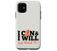 I Can & I Will Beat Leukemia Cancer Warrior Just Watch Me Coque pour iPhone 11