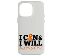 I Can & I Will Beat Leukemia Cancer Warrior Just Watch Me Coque pour iPhone 14 Pro Max