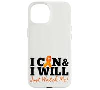 I Can & I Will Beat Leukemia Cancer Warrior Just Watch Me Coque pour iPhone 15